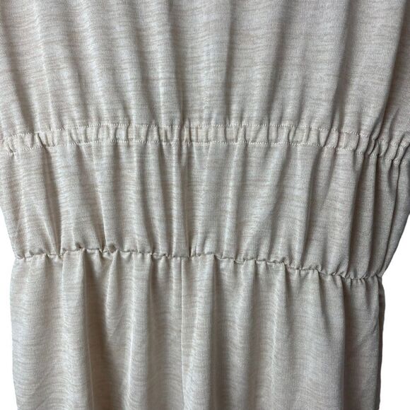 NWT Victoria Secret Cream Beige Sleep Romper size M Short Sleeve V Neck - Picture 6 of 11